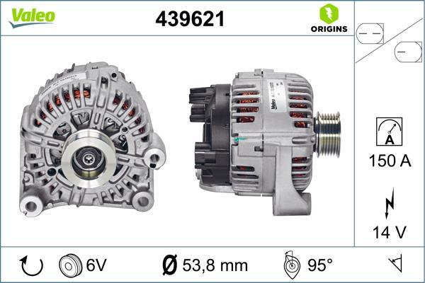Alternateur VALEO ref. 439621