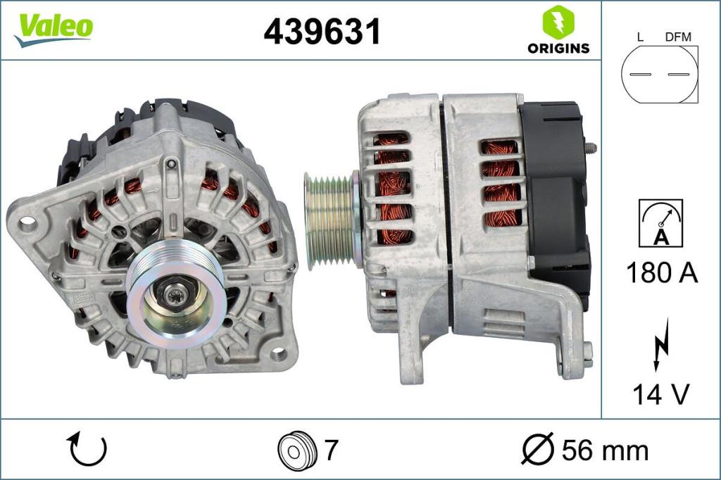 Alternateur VALEO 439631