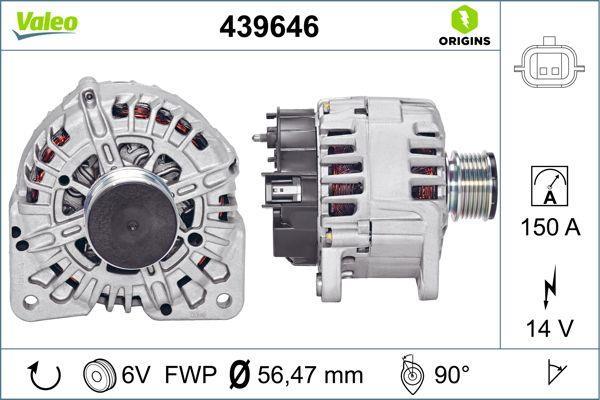 Alternateur VALEO ref. 439646