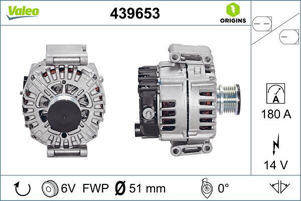 Alternateur VALEO ref. 439653