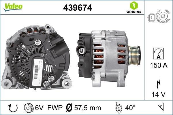 Alternateur VALEO ref. 439674