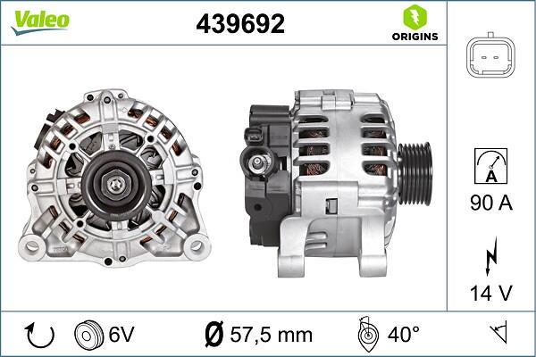 Alternateur VALEO ref. 439692