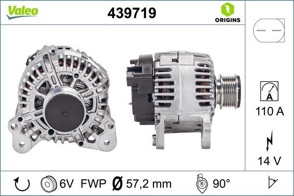 Alternateur VALEO ref. 439719