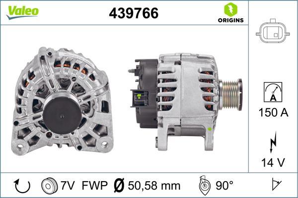 Alternateur VALEO ref. 439766