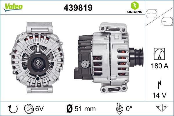Alternador VALEO ref. 439819