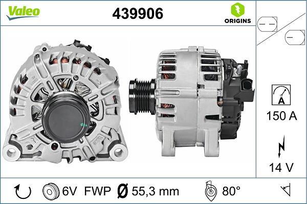 Alternador VALEO ref. 439906
