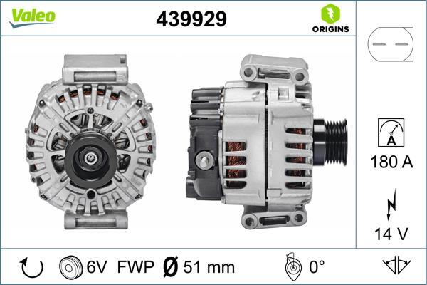 Alternateur VALEO 439929