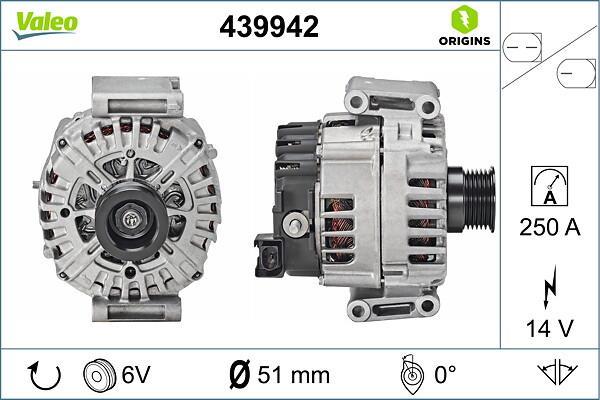 Alternador VALEO ref. 439942