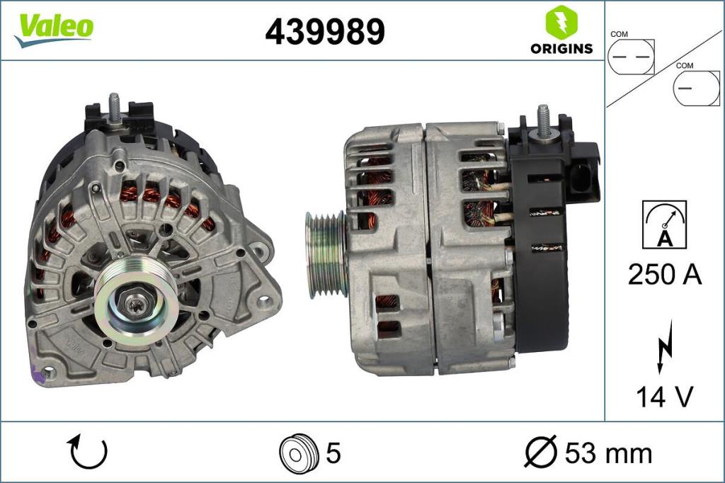 Alternador VALEO ref. 439989
