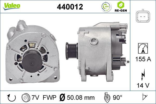 Alternateur VALEO ref. 440012