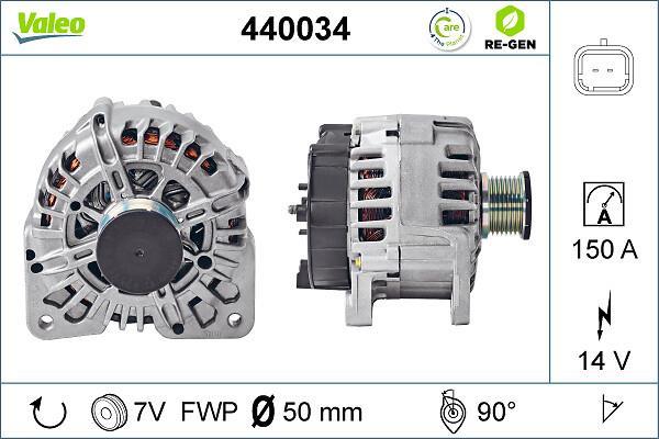 Alternateur VALEO ref. 440034