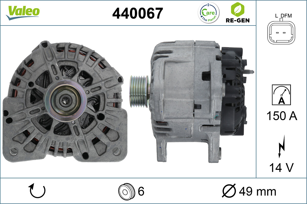 Alternateur VALEO ref. 440067