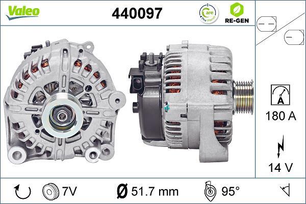 Alternador VALEO ref. 440097