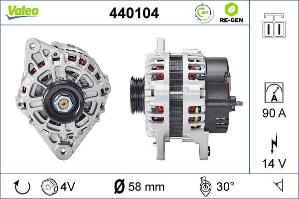 Alternateur VALEO ref. 440104