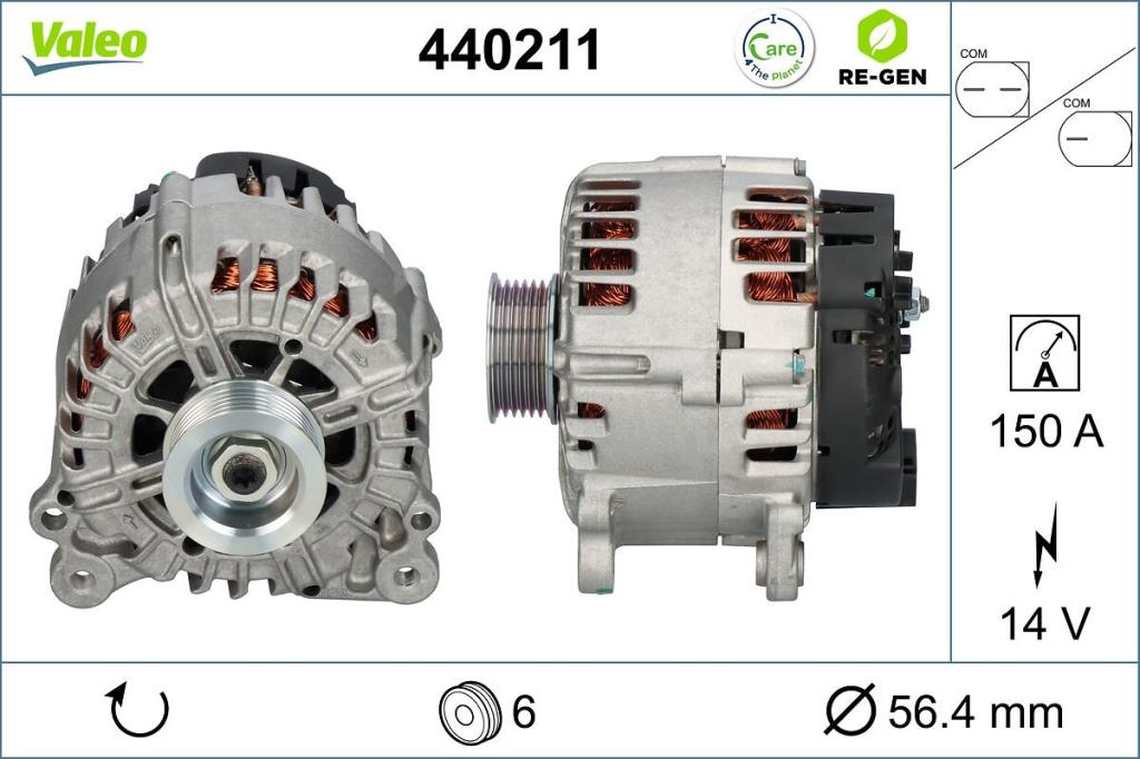 Alternador VALEO ref. 440211