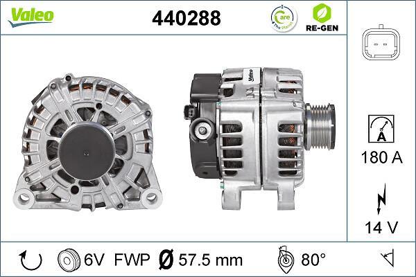 Alternateur VALEO ref. 440288