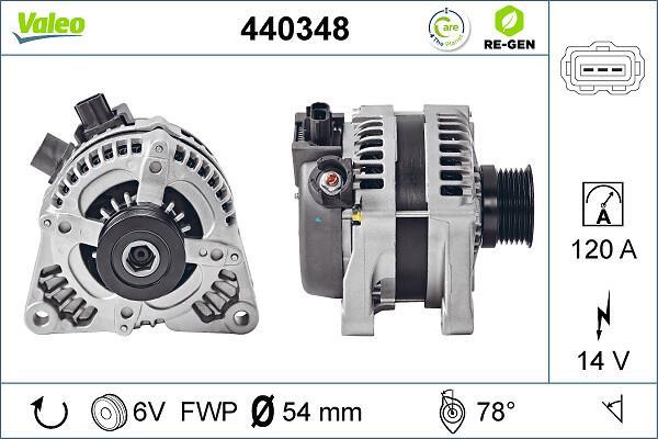 Alternateur VALEO ref. 440348