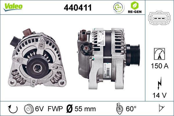 Alternateur VALEO ref. 440411