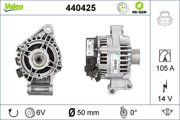 Alternateur VALEO ref. 440425