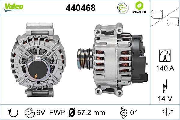 Alternador VALEO ref. 440468