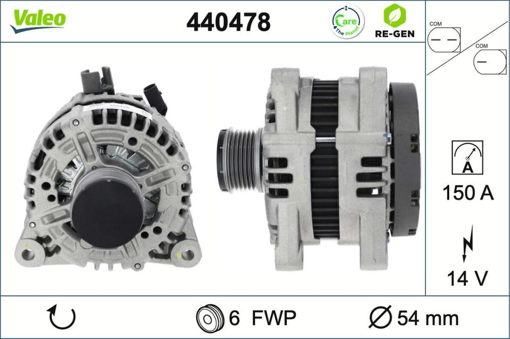 Alternateur VALEO ref. 440478