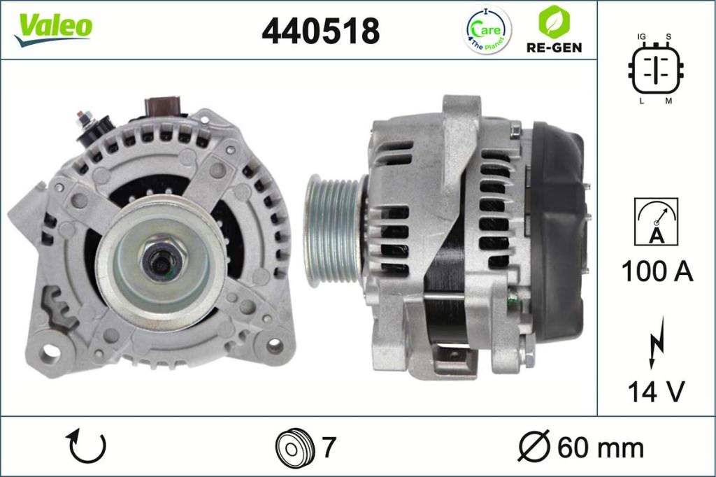 Alternateur VALEO ref. 440518