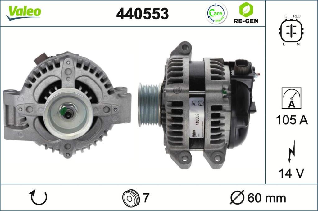 Alternateur VALEO ref. 440553