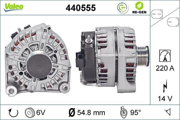 Alternador VALEO ref. 440555
