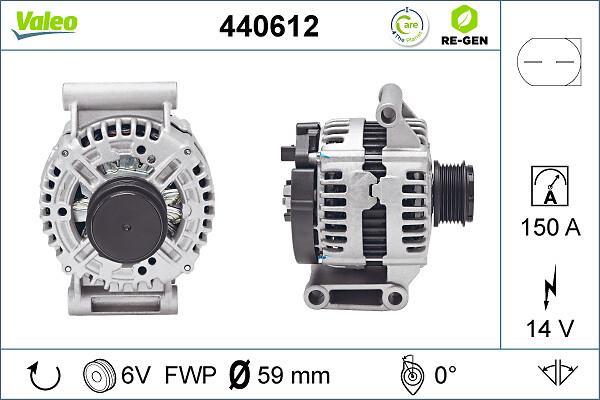 Alternateur VALEO ref. 440612
