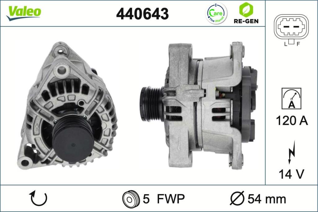 Alternateur VALEO ref. 440643