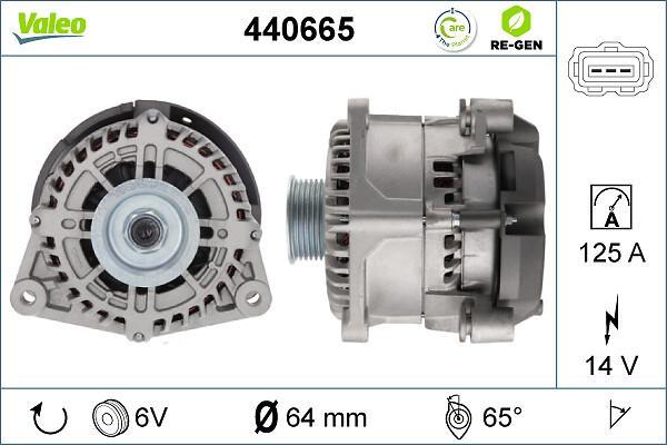 Alternateur VALEO 440665