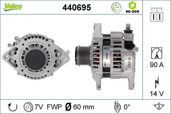 Alternador VALEO ref. 440695