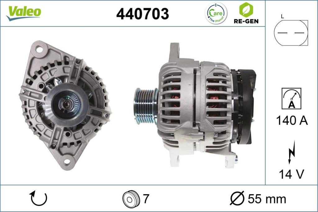Alternateur VALEO 440703