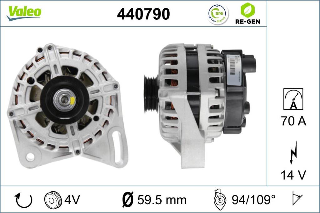 Alternateur VALEO ref. 440790