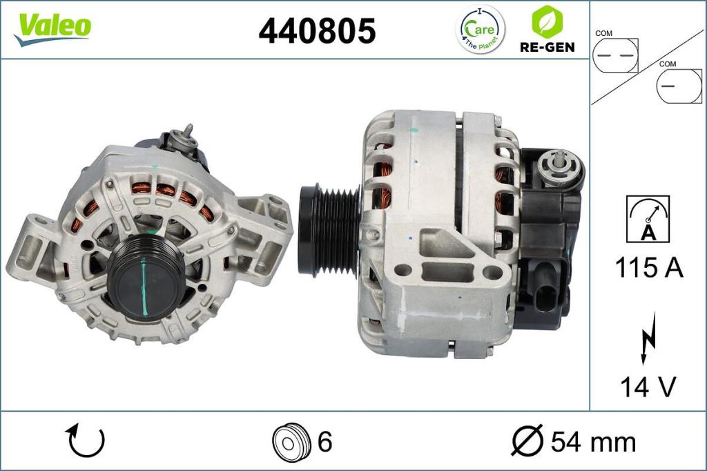 Alternador VALEO ref. 440805