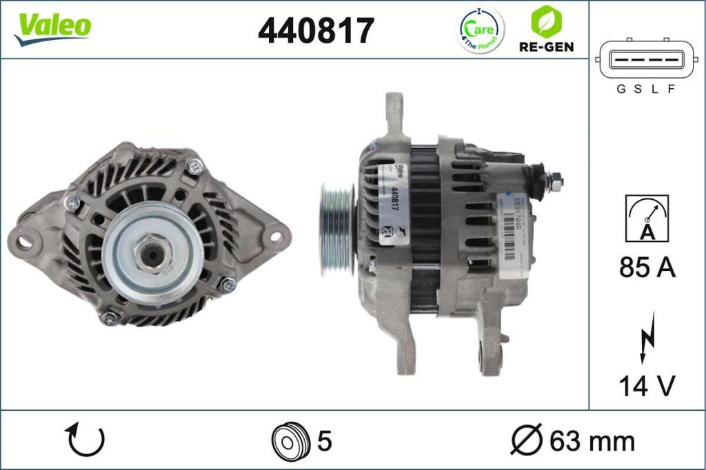 Alternateur VALEO ref. 440817