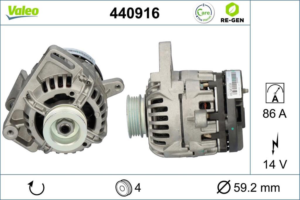 Alternateur VALEO ref. 440916
