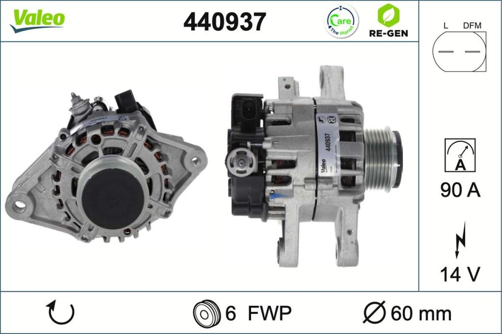 Alternador VALEO 440937