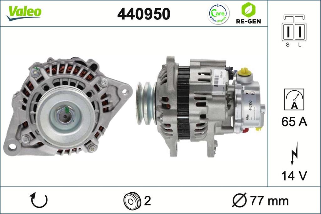 Alternateur VALEO ref. 440950