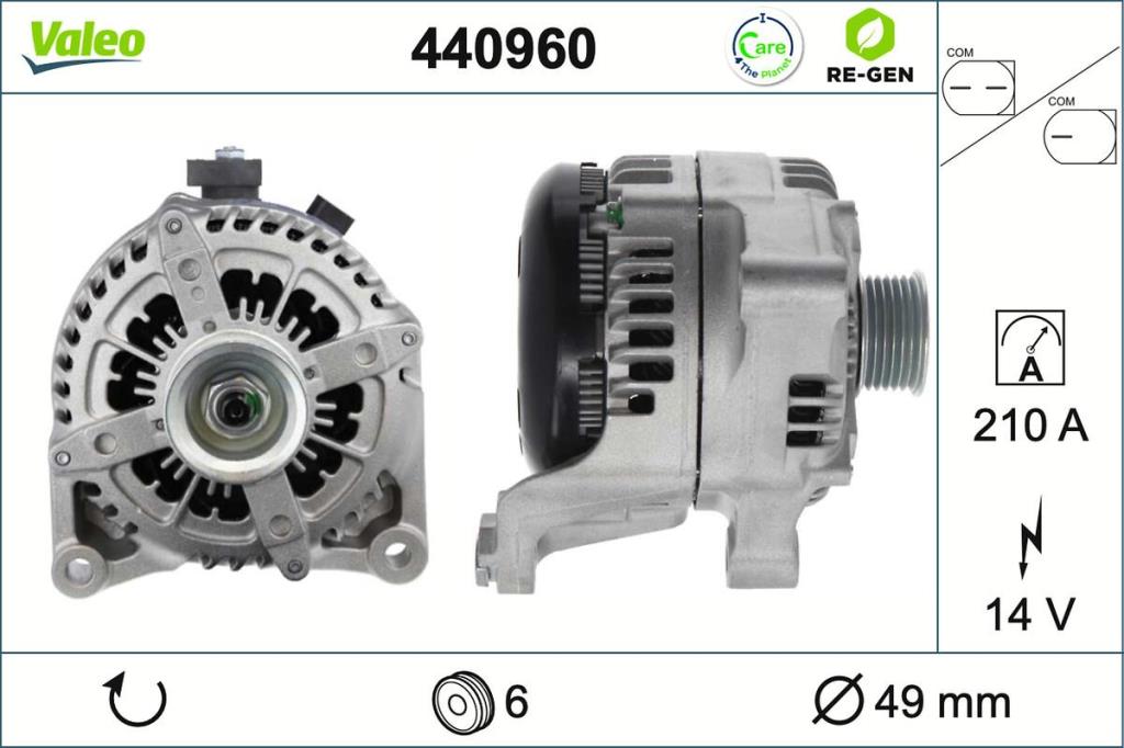 Alternateur VALEO ref. 440960