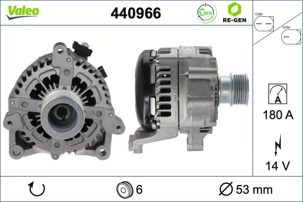 Alternador VALEO ref. 440966