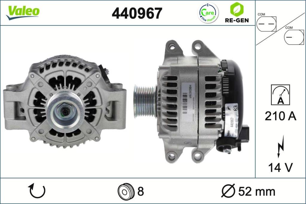 Alternateur VALEO ref. 440967