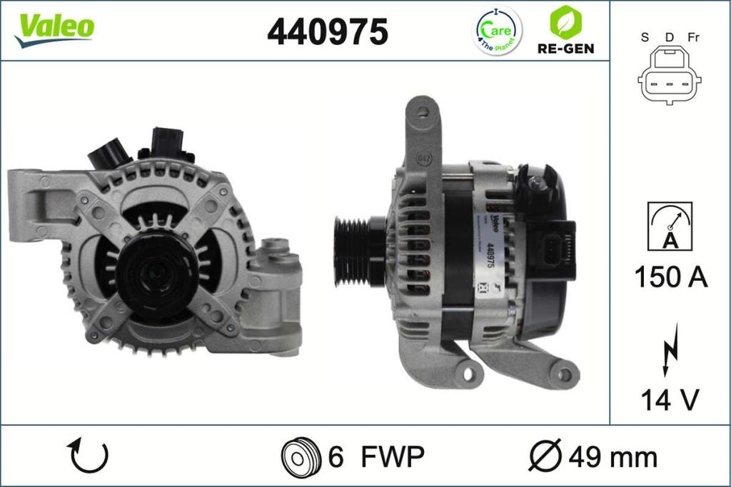 Alternateur VALEO ref. 440975