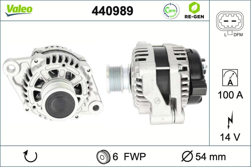 Alternador VALEO ref. 440989