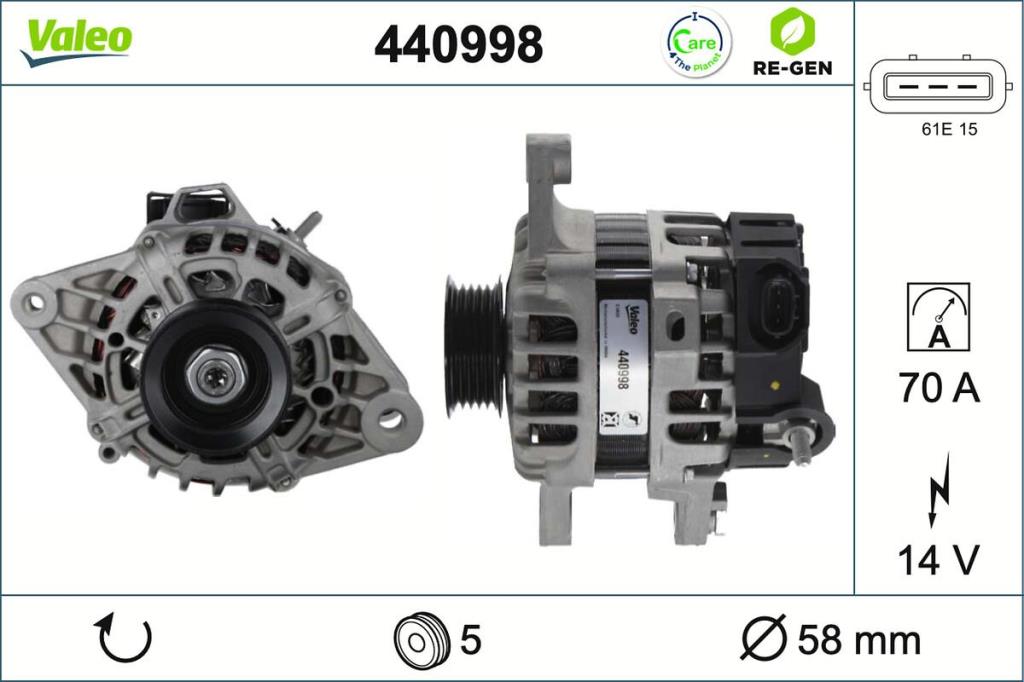 Alternateur VALEO 440998