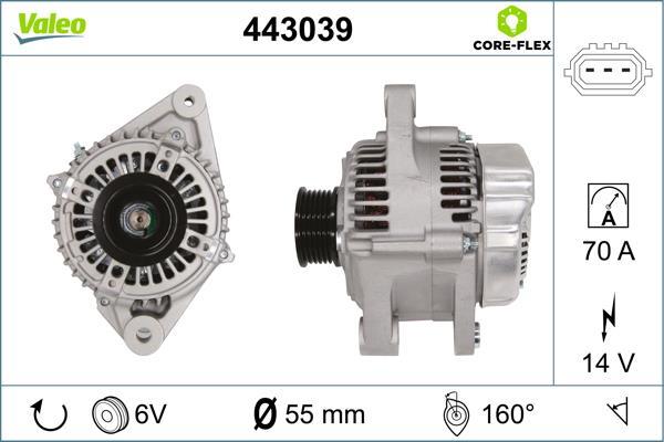 Alternador VALEO 443039