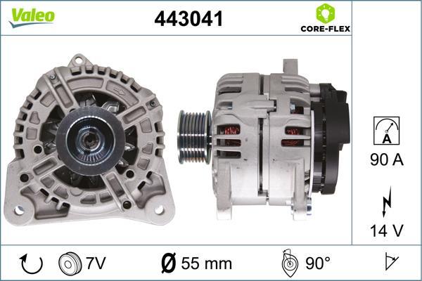 Alternateur VALEO ref. 443041