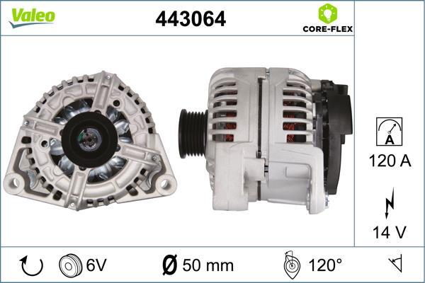 Alternateur VALEO 443064