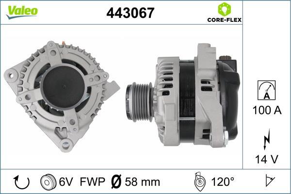 Alternateur VALEO 443067