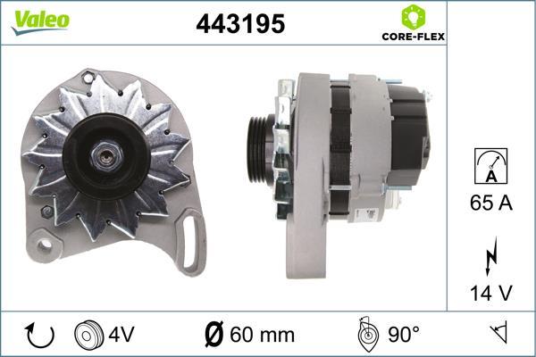 Alternateur VALEO ref. 443195